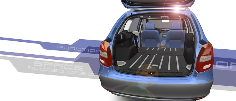 Illustration for article titled Skoda Fabia Scout Concept: Party Like It's 1999!